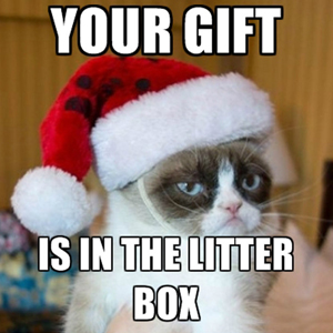 Your Gift... Is in the litter box