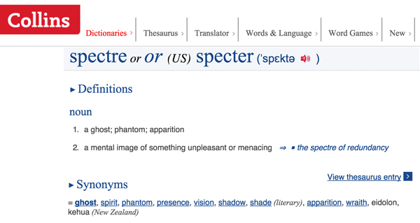 Meaning of Spectre